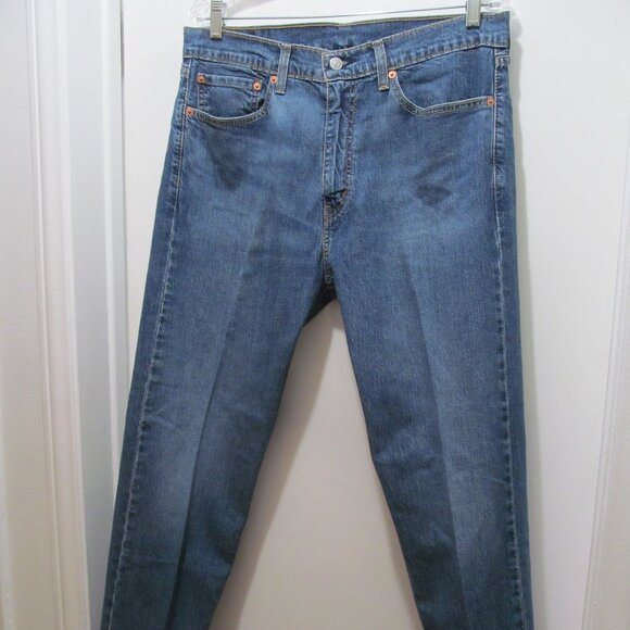 Levi's 505 Men's Jeans 34x30.5 Medium Wash Amazing Cond ~ Dry Cleaned & Pressed! - Picture 5 of 16